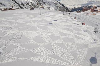 geometric snow patterns