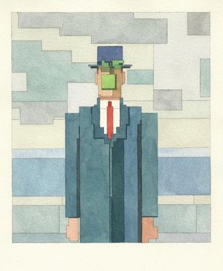 8-bit watercolours