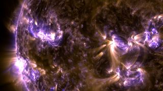 High-resolution images of the sun's surface.