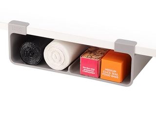 Joseph Joseph Cupboardstore Under Shelf Storage Organiser, Larger Rolls/boxes, 3m Vhb Tape or Screws, Fits Units Over 33 Cm Wide, Grey