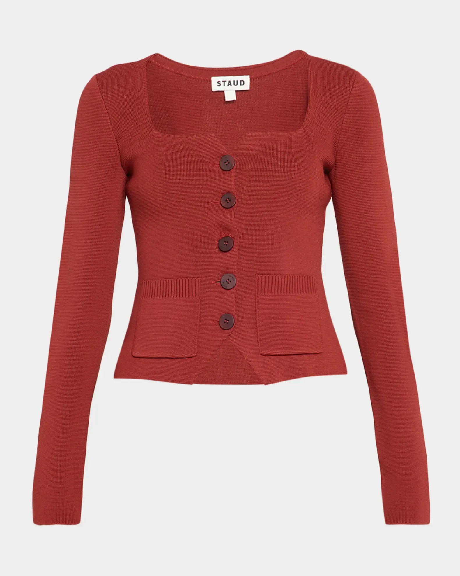 Staud , Rachela Knit Button-Front Top (Was $345)