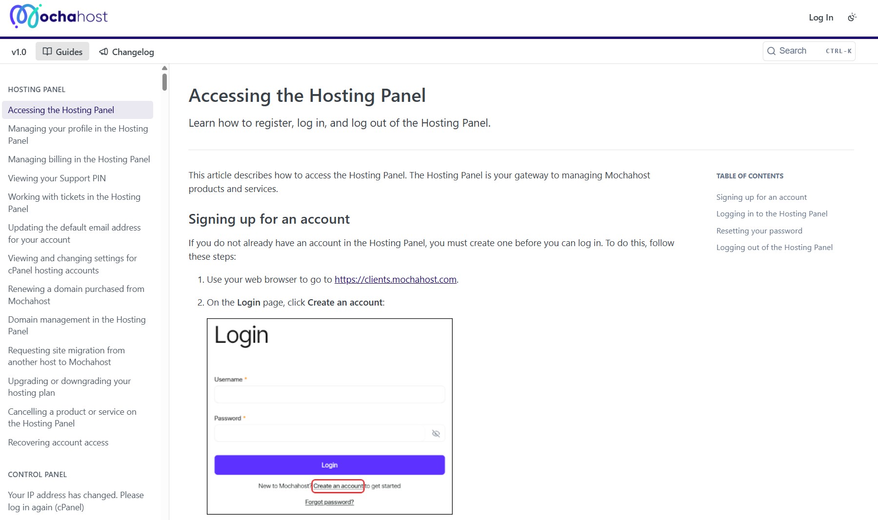 Mochahost knowledgebase