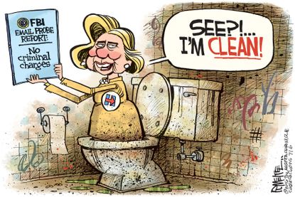 Political cartoon U.S. Hillary Clinton email free