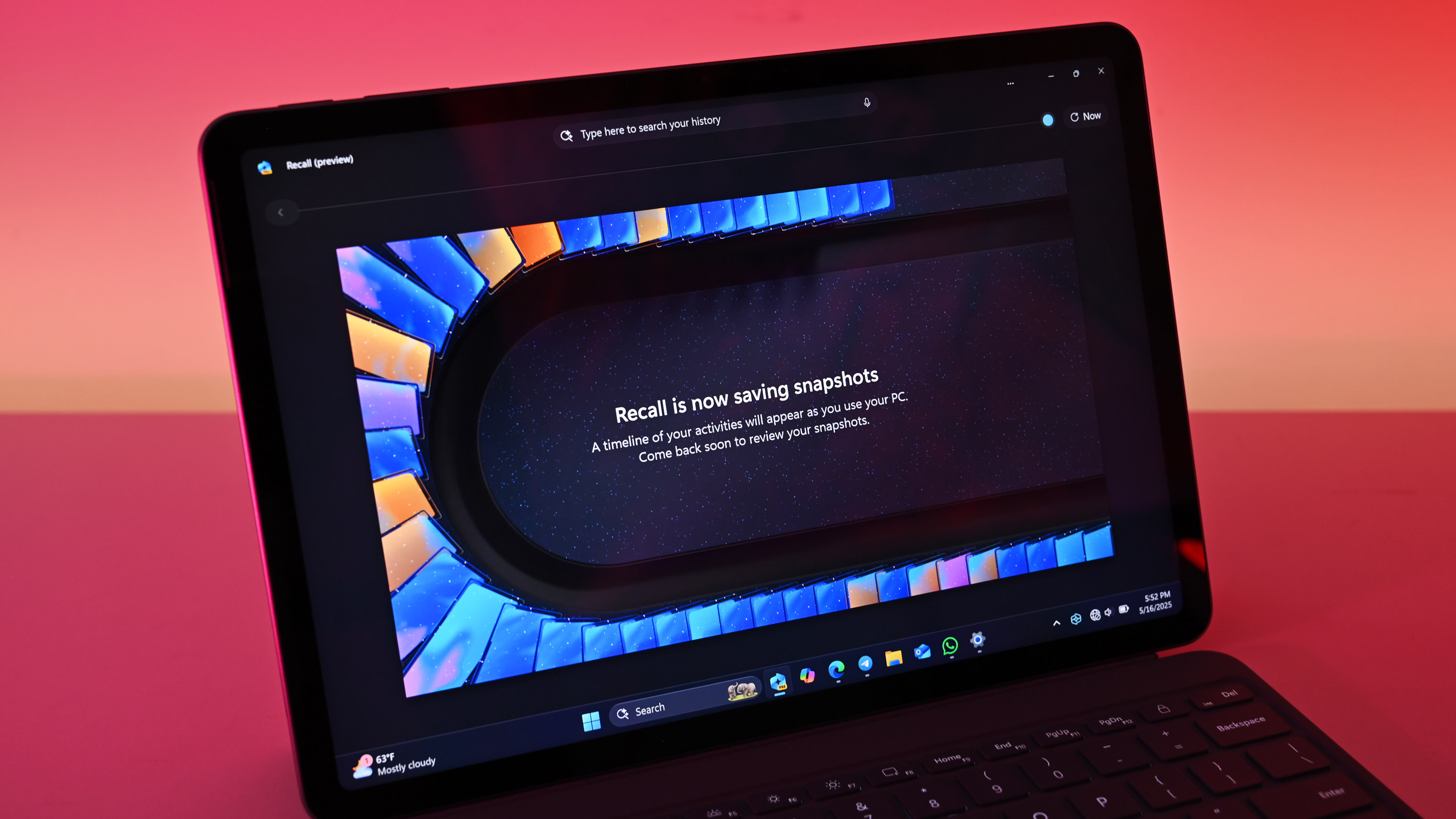 Microsoft's Surface Pro 12-inch 1st Edition (2025) powered by Qualcomm Snapdragon X Plus processor.