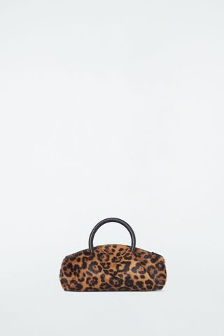 Leopard Fold Micro Tote - Pony Hair