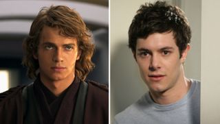 Hayden Christensen in Revenge of the Sith and Adam Brody in The OC