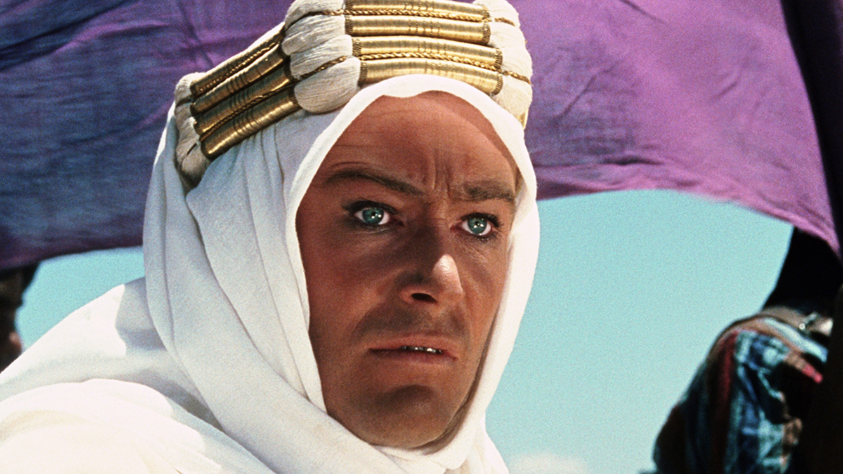 Peter O'Toole in Lawrence of Arabia