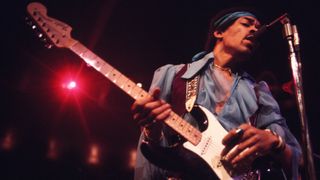 Strat vs Tele: Jimi Hendrix playing a Fender Stratocaster