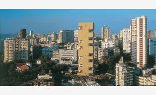 Correa's Kanchanjunga apartment block in Mumbai was built in 1983