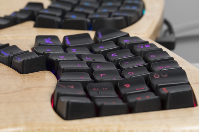 The Model 01 keyboard