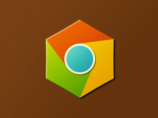 brown google chrome logo