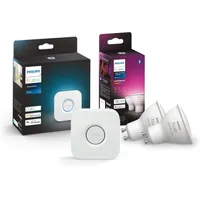Philips Hue White and Colour Bulbs (2-Pack) + Philips Hue Bridge: £144.98£79.99 at Amazon