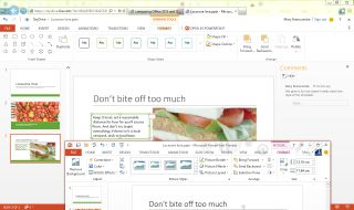 Office Web Apps PowerPoint screen
