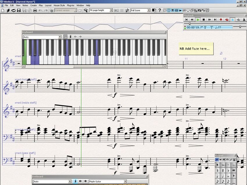 Sibelius 6: makes pro-quality score creation easier.