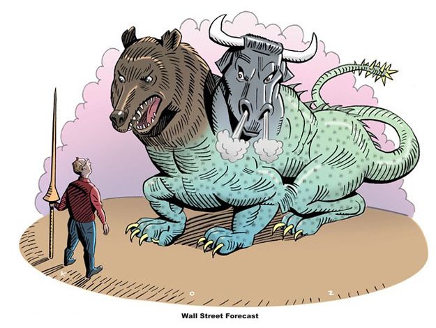 Editorial cartoon Wall Street