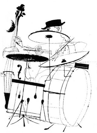 Martin is best known for his jazz-related artwork