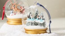anthropologie x nutcracker snowglobe ornaments