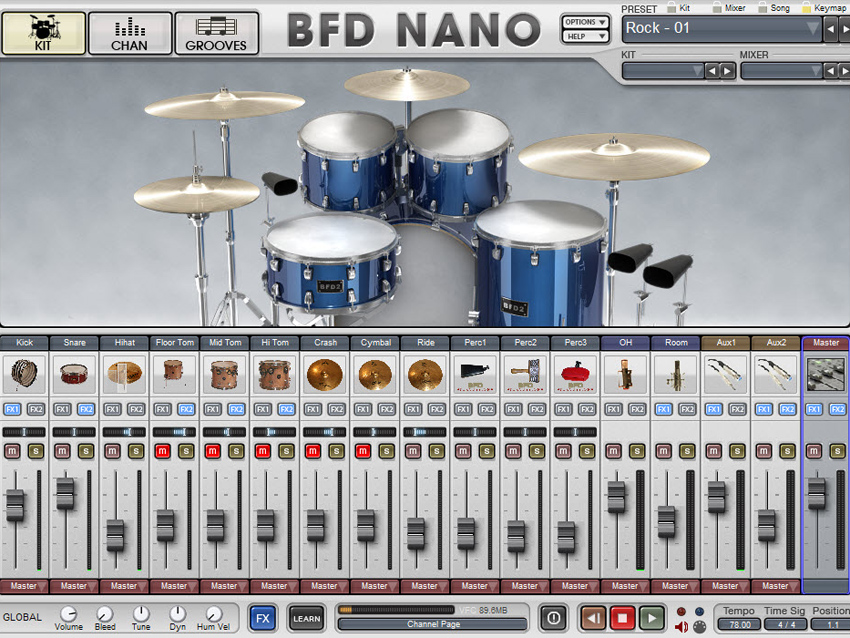 BFD Nano is based on the BFD 2 engine.