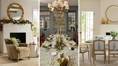 interiors decorated for Christmas with Serena and Lily holiday decor