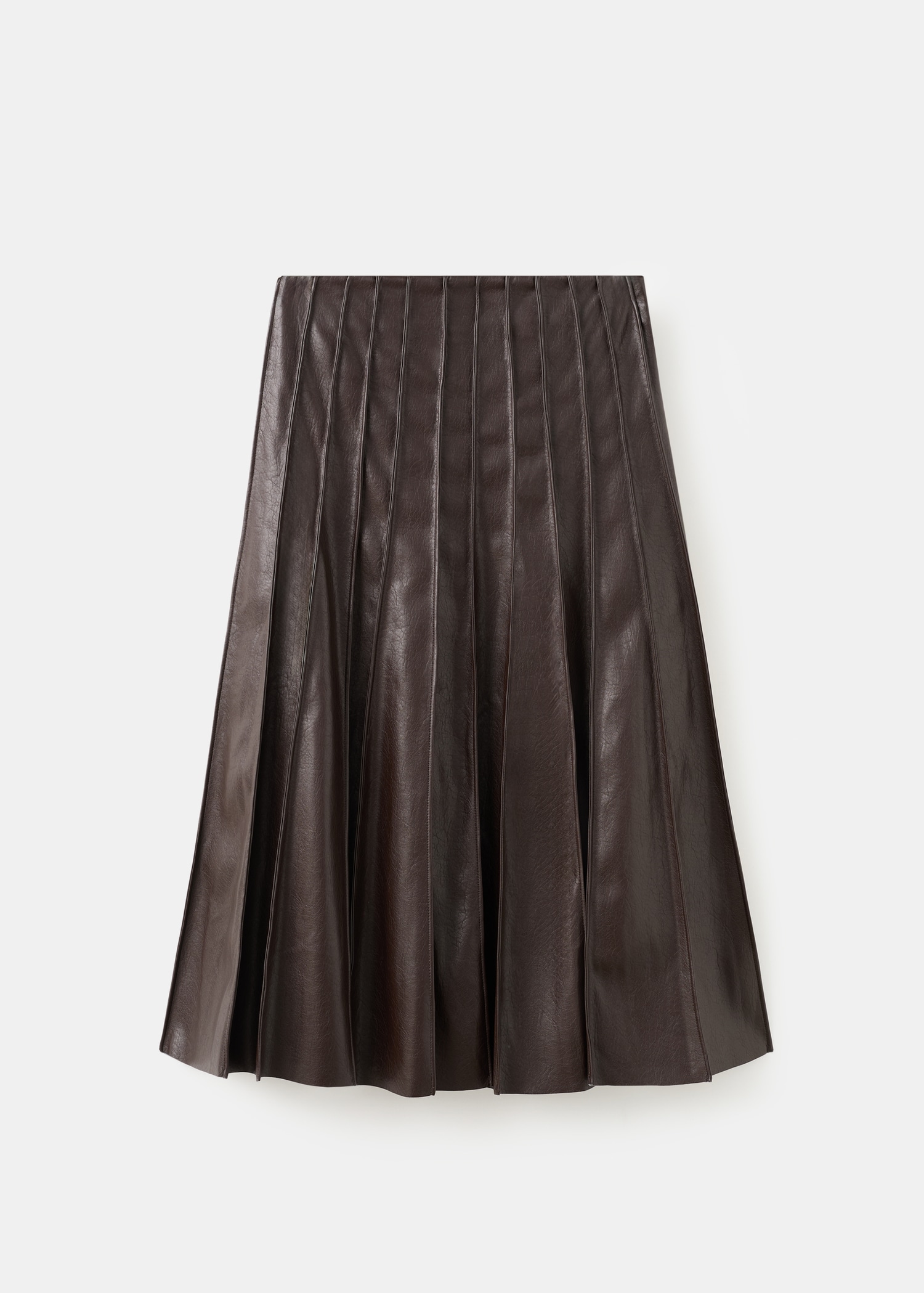 Faux-Leather Godet Skirt - Women | Mango Usa