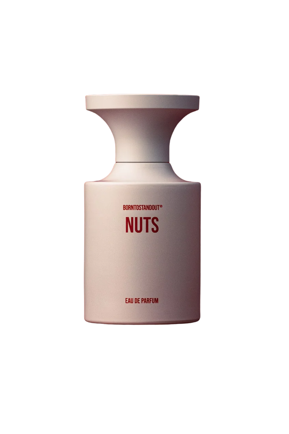A bottle of Borntostandout Nuts perfume.