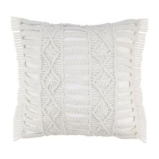 Ox Bay Handmade Macrame Indoor/Outdoor Throw Pillow