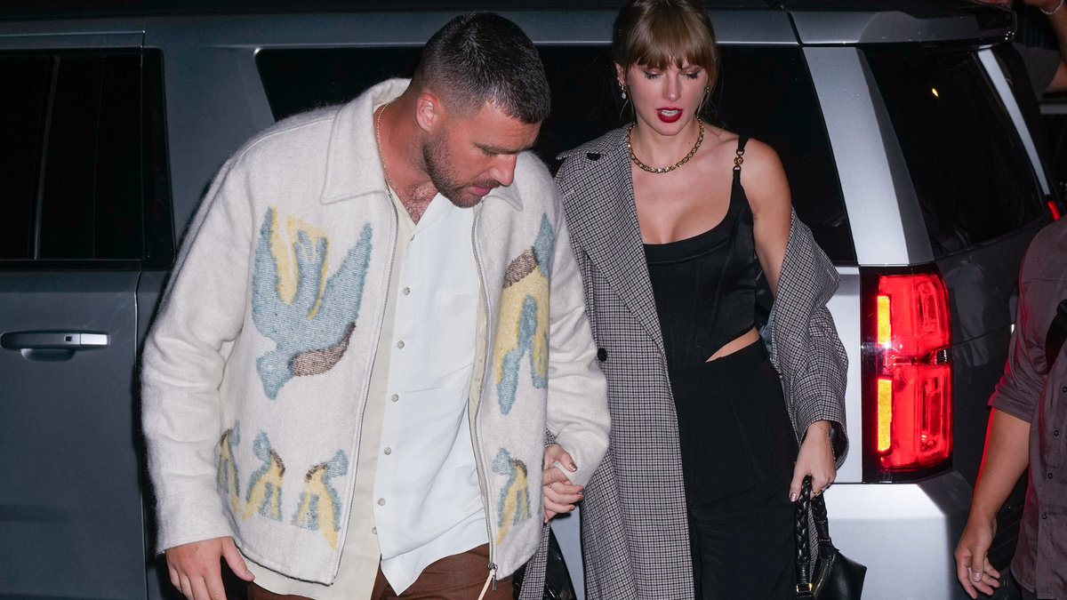 Travis Kelce Took Over as Taylor Swift's Security Guard | Marie Claire