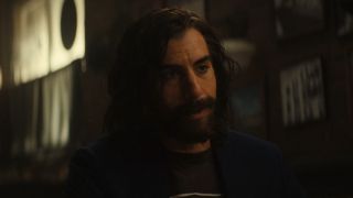 Mephisto (Sacha Baron Cohen) speaks to Riri Williams on Ironheart