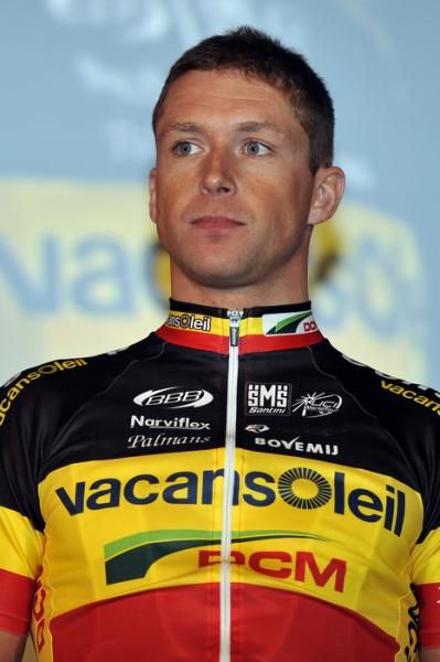 Stijn Devolder looks serious