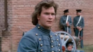 Patrick Swayze in a military uniform in North and South