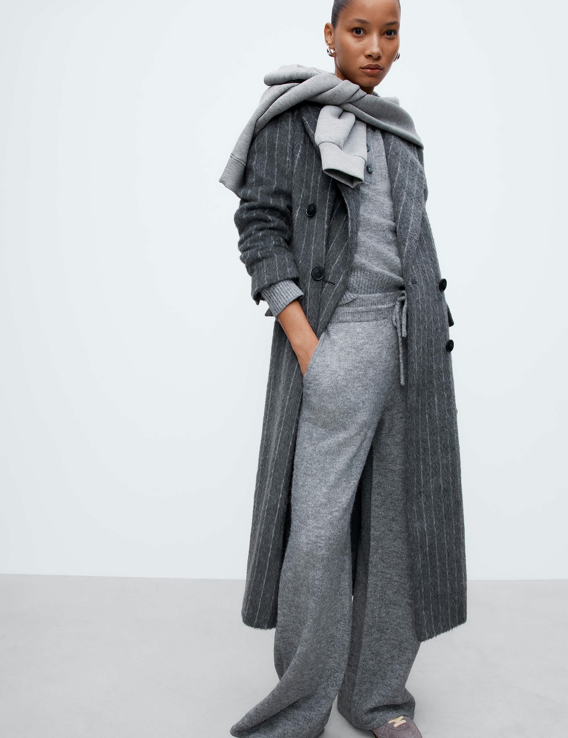 Wide Leg Knitted Trousers