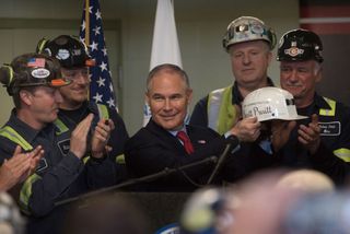 scott pruitt with coal miners