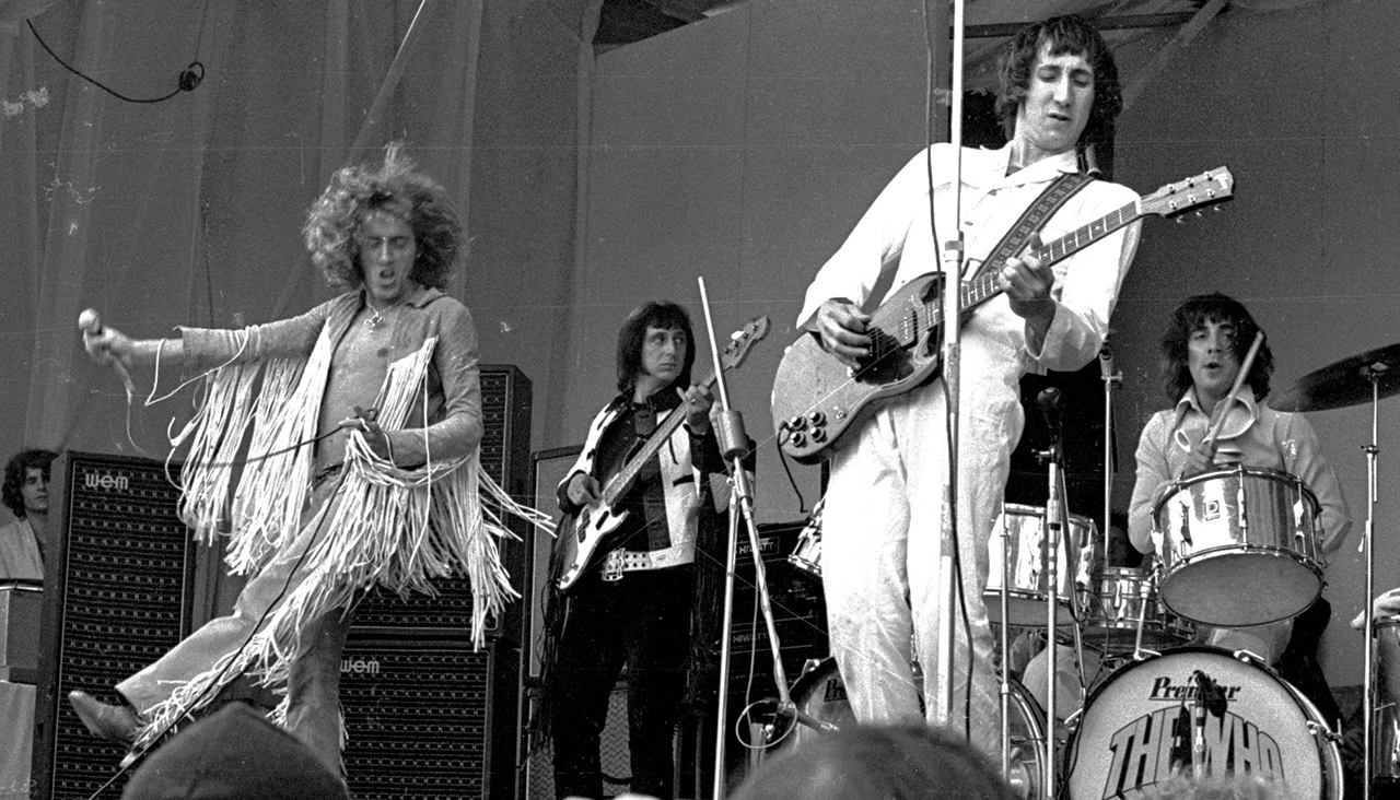 The Who at the Isle Of Wight Festival in 1969.