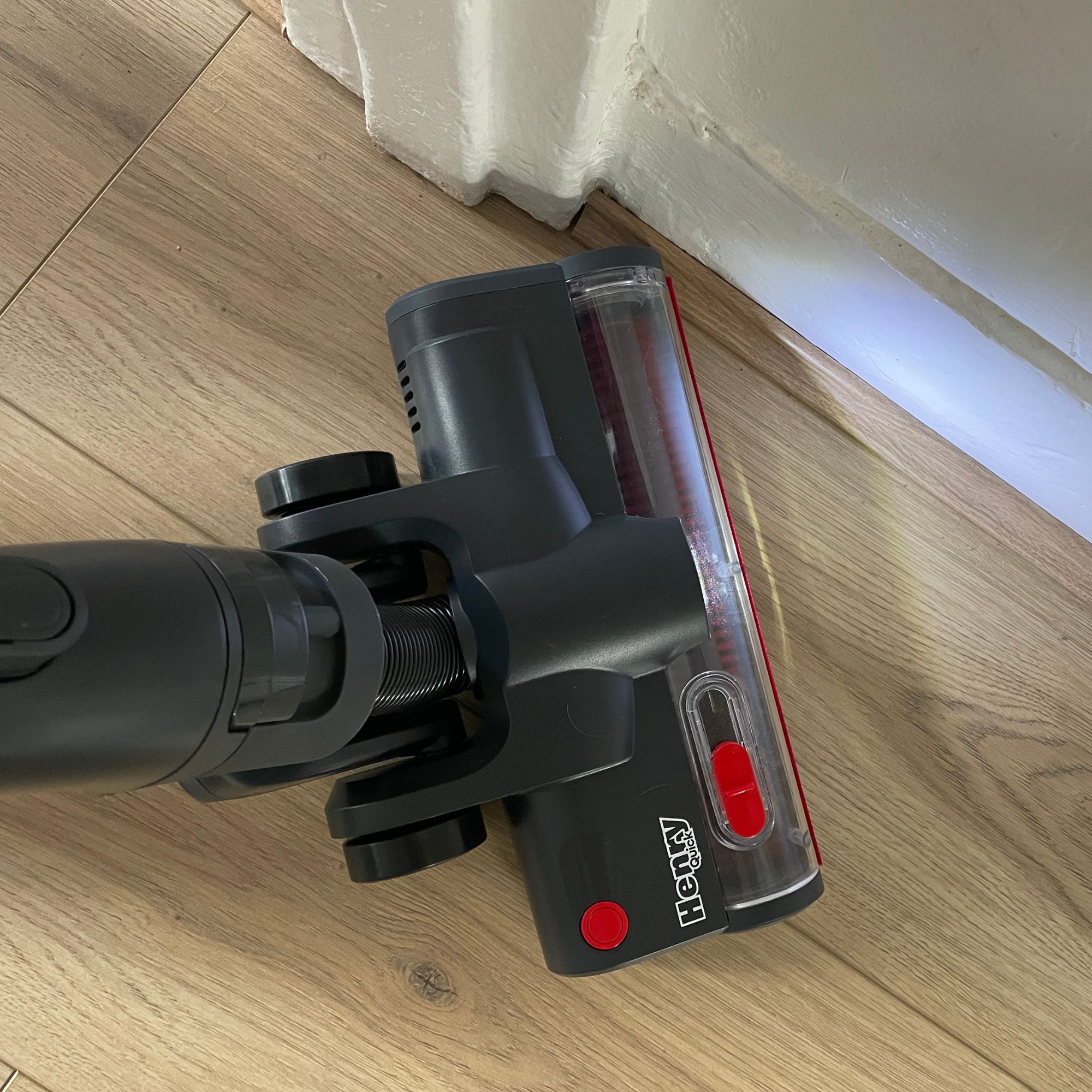 Using the Henry Quick Corded Vacuum Cleaner on wood-effect flooring