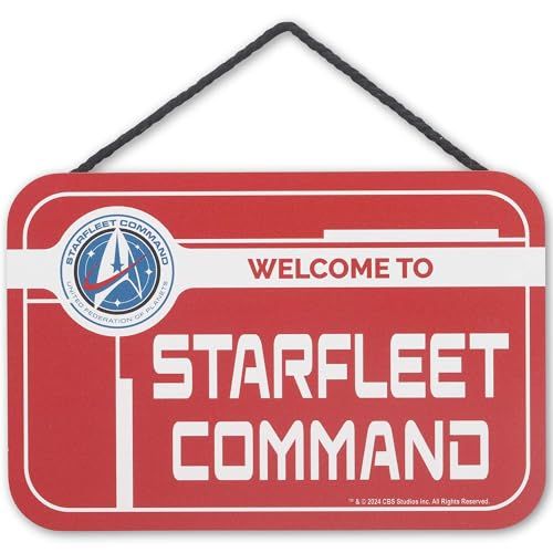 Star Trek Welcome to Starfleet Command Hanging Wood Wall Decor