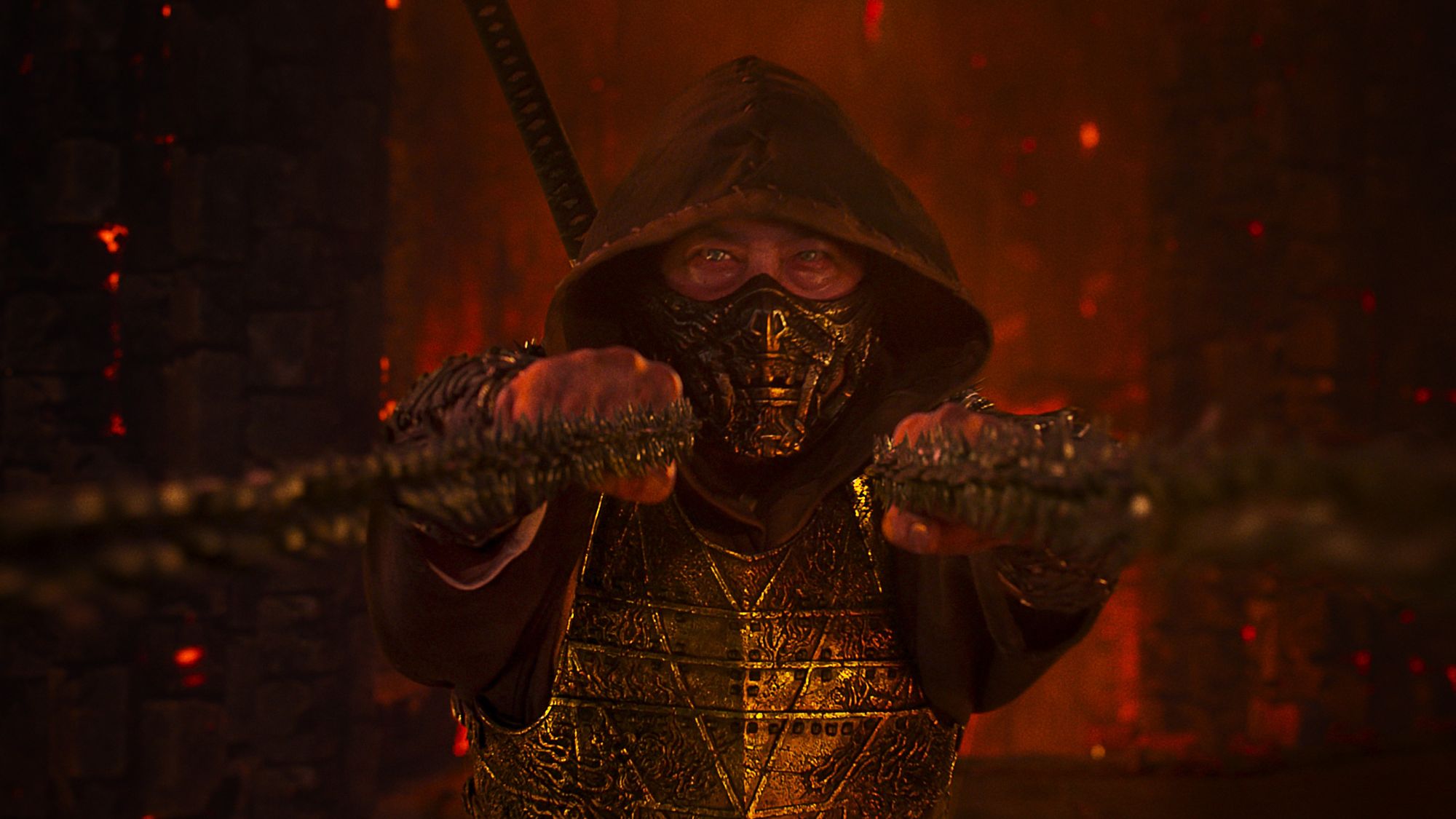 Hiroyuki Sanada as Scorpion in Mortal Kombat II