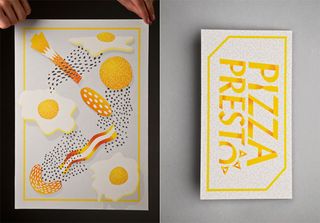 Presto pizza branding