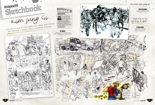 Kim Jung Gi opens up his incredible sketchbook in the latest issue of ImagineFX
