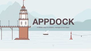 Appdock has a clear and clutter-free microsite