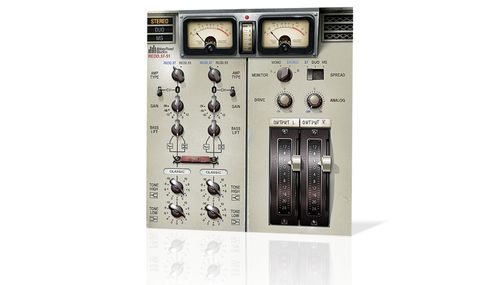 There are two knobs you won't find on the real hardware: 'Drive' and 'Analogue' for dialling in noise/hum