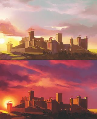 Painting the subtle differences between sunset and sunrise