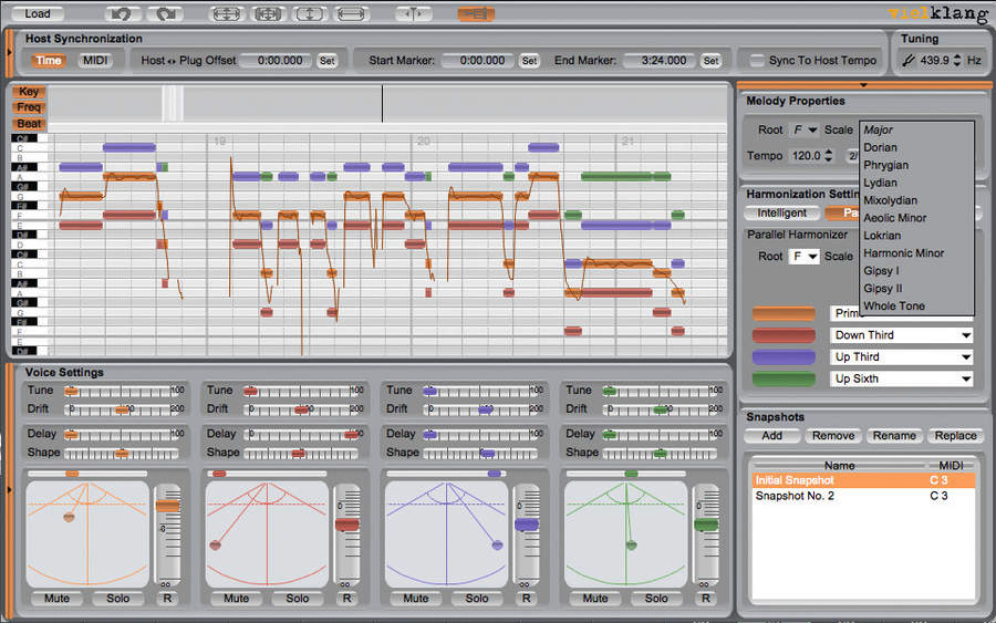 It detects the melodic content of monophonic sounds.