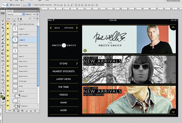 Design an iPad app UI in Photoshop: step 15