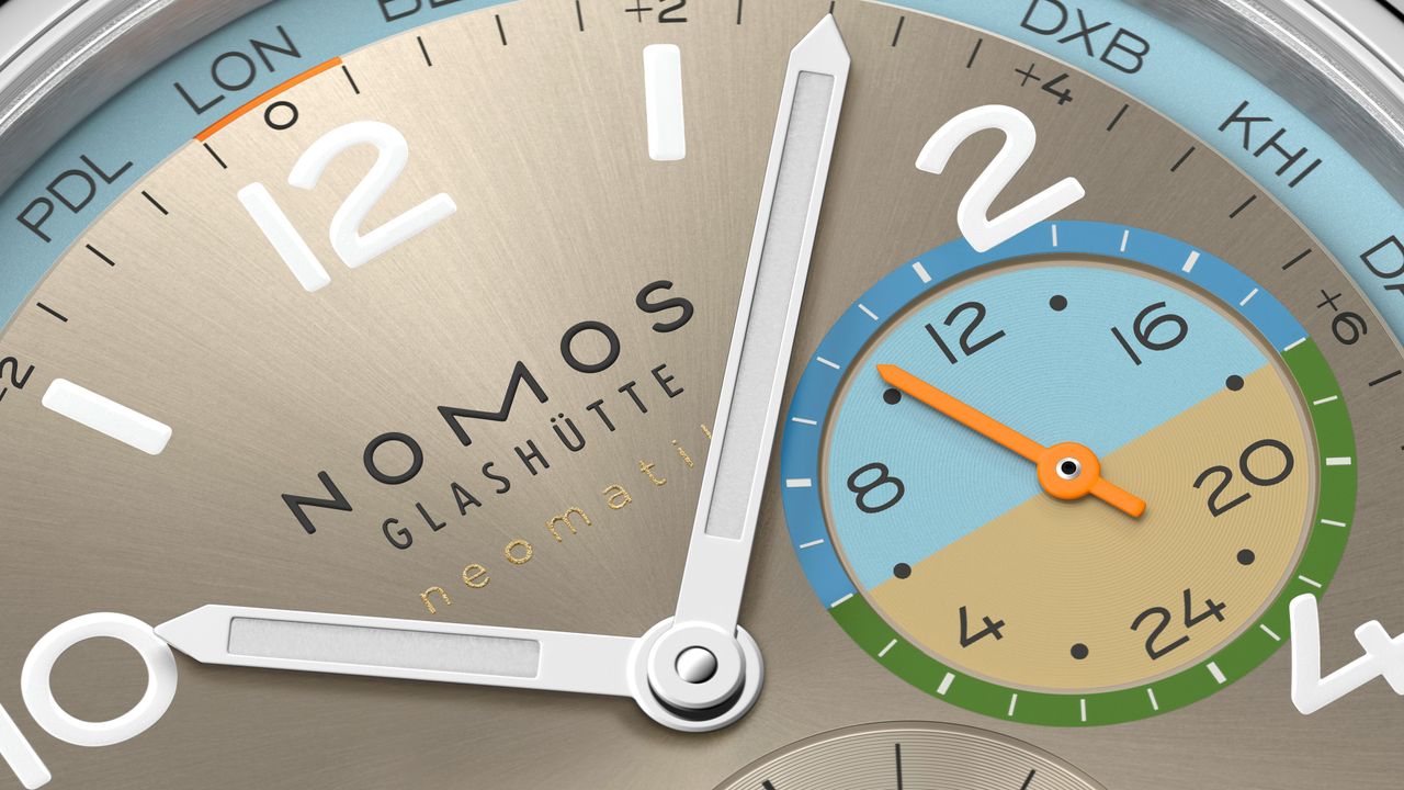 Nomos Club Sport Neomatik Worldtimer Champagne