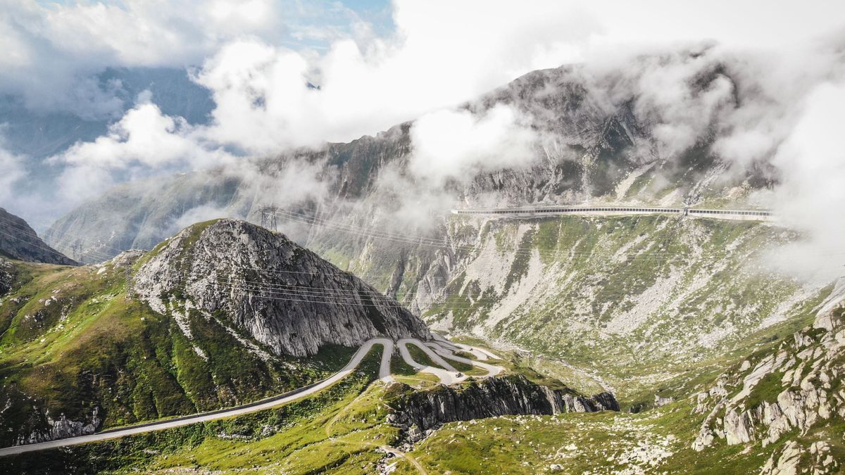 The Gottardo Pass in Switzerland