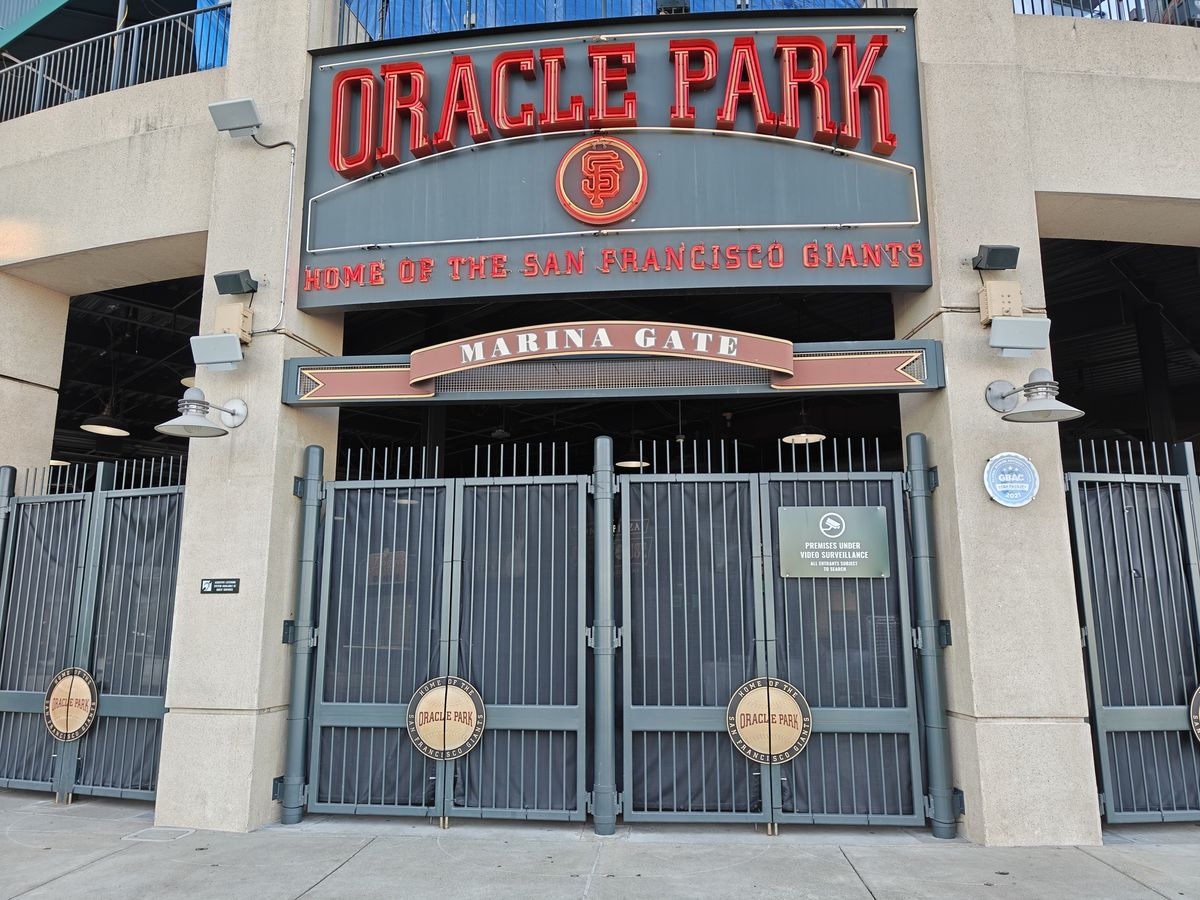 Photo of Oracle Park gate shot by OnePlus 13R