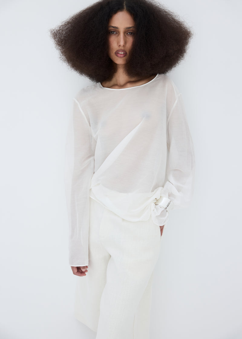 Silk Long Sleeve Top