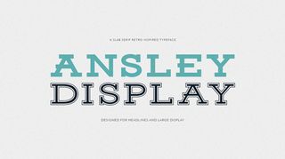 Free retro fonts: Ansley