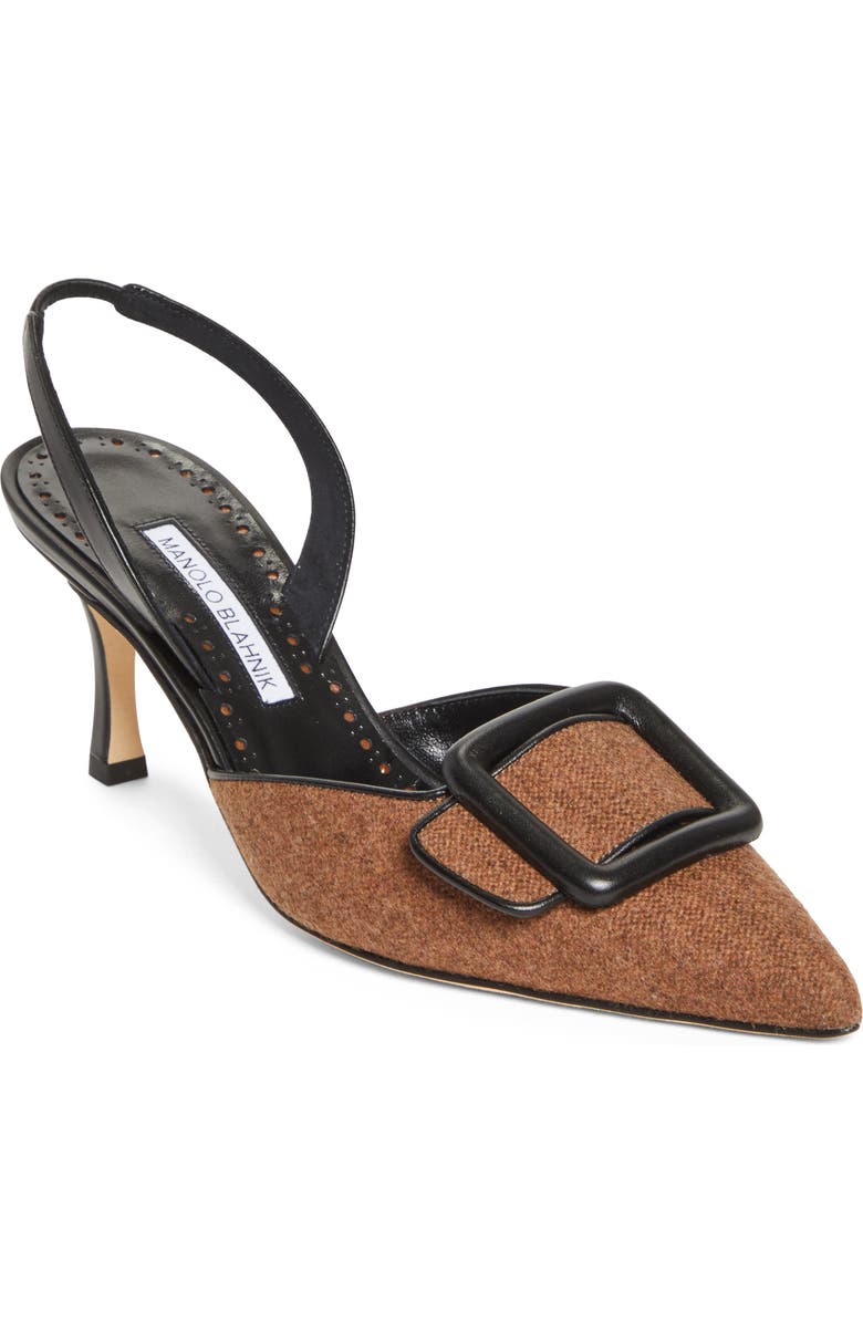 Mayslibi Buckle Slingback Pump
