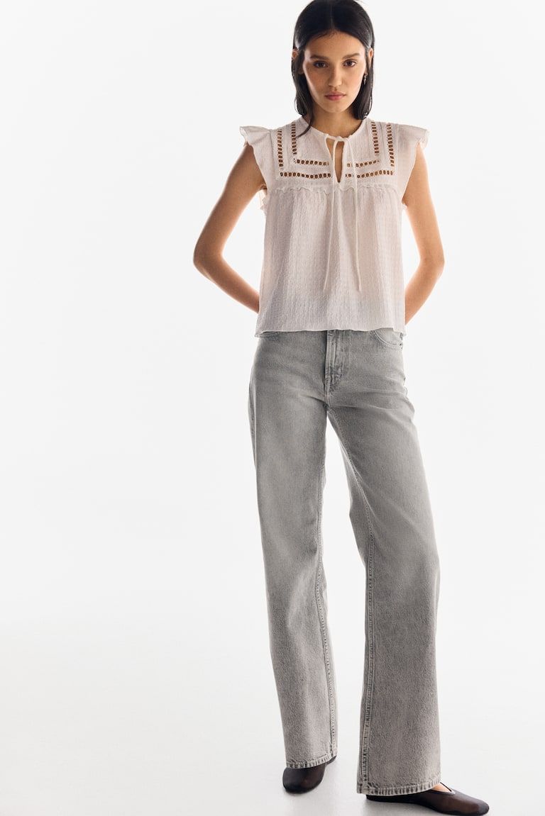 Wide High Jeans